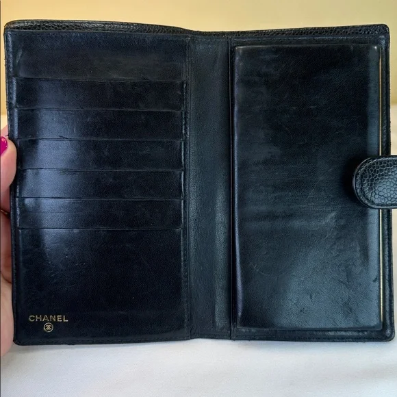 CHANEL CC Caviar Black Long Wallet Made in France - Picture 5 of 16